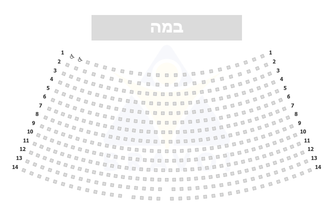 מרכז הבמה - אולם אודיטוריום, גני תקווה